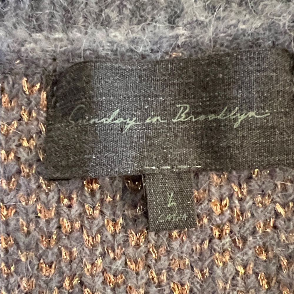 NEW Sundance - Sunday in Brooklyn Cardigan with Green & Gold Accents, w/o tags - Picture 5 of 11